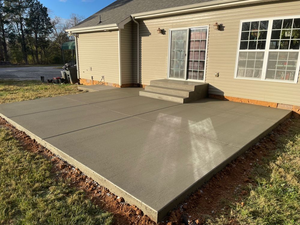 Smooth concrete garage floor
