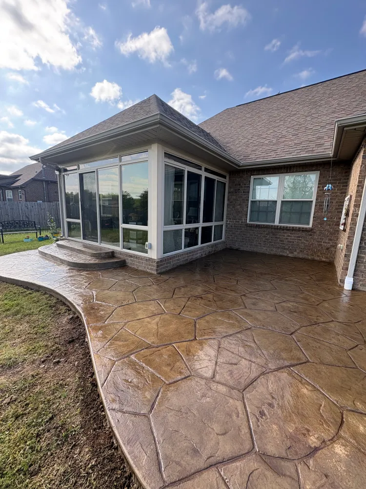 Decorative stamped concrete pattern