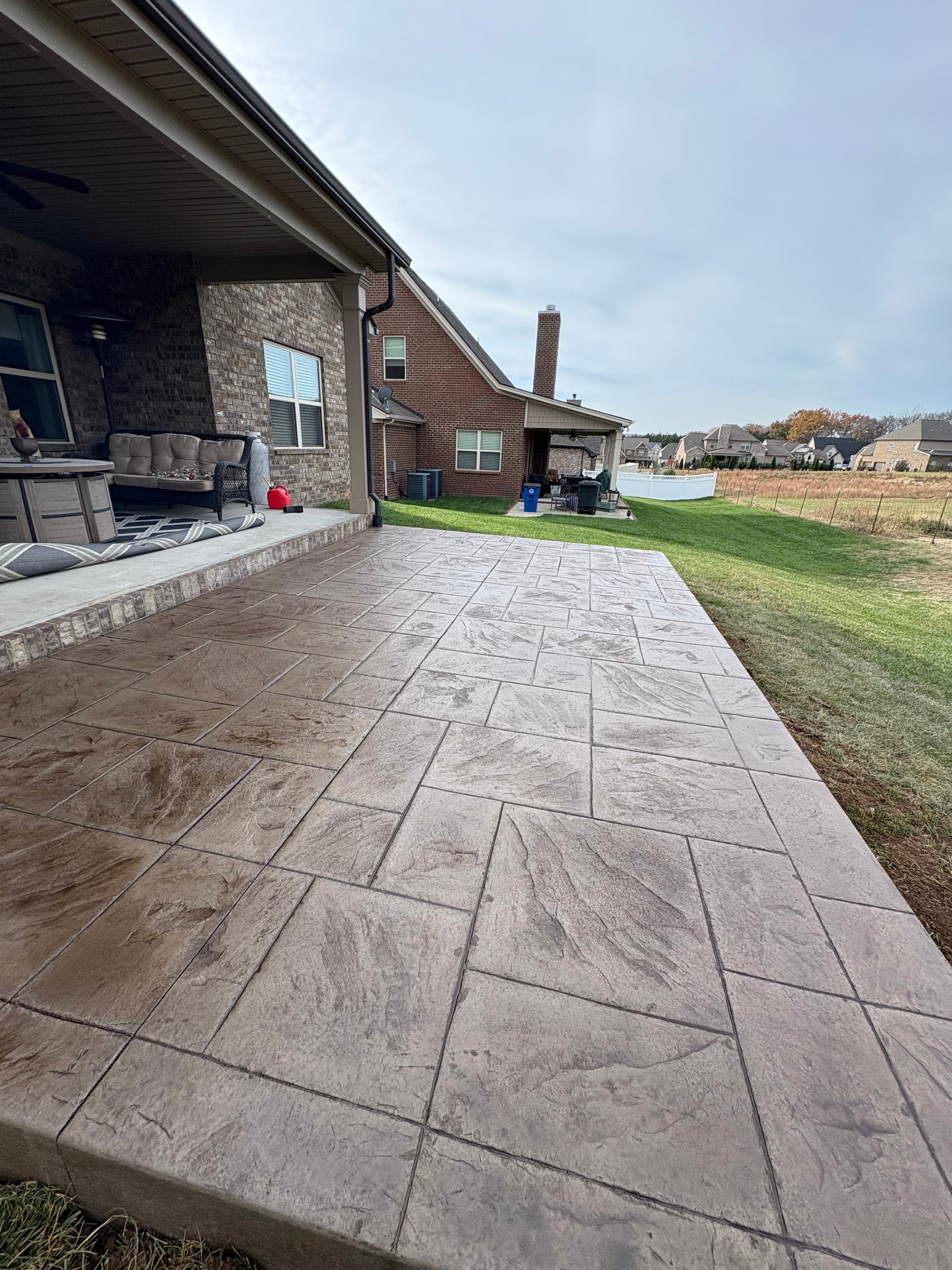 Stamped concrete pattern